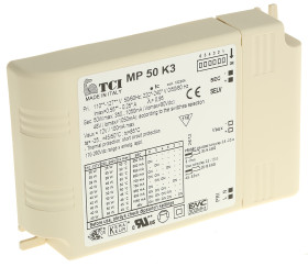 Statecznik do lamp 50 W LED długość 124 mm RS PRO Elektroniczny