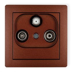 Mechanizm gniazda abonenckiego RTV-SAT końcowego 1,5dB