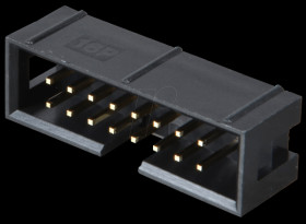 Box connector, 16-pin, straight