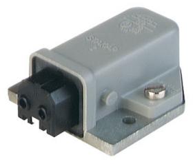 STAKAP 2 gniazdo (złącze żeńskie) do obudów 2+PE, Hirschmann, 930329106, STAKAP2, 930 329-106