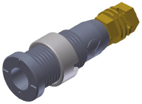 Gniazdo bananowe Żeński Połączenie lutowane typ Gniazdo bananowe Szary 10A Hirschmann Test & Measurement rozmiar 2mm