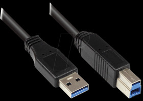 2710-S002 USB 3.0 male A > male B, 0,2m