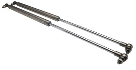 Sprężyny gazowe, dł. skoku 250.0mm, materiał Stal nierdzewna ‎Łączenie kuli i gniazda RS PRO