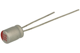 Kondensator; elektrolityczny; niskoimpedancyjny; polimerowy; 220uF; 6,3V; RPX; RPX0J221M0507; 20%; fi 5x7mm; 2mm; przewlekany (T