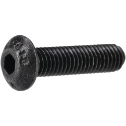 R-TECH 337378 M5 X 20 Hex Socket Button Screws Steel Black - Pack Of 100