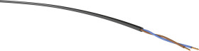Przewód zasilania VER H03VV-F 2x0,75 sw Ri.100, H03VV-F, 2 x 0.75 mm², czarny, 100 m