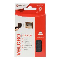 VELCRO® Brand Stick On Tape 1 m - Black