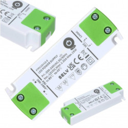 Zasilacz do oświetlenia LED 12V 1,25A 15W płaski meblowy POS Power