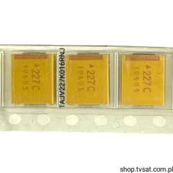 TAJV227K016RNJ Tantalum 220uF 16V 10% SMD-V AVX