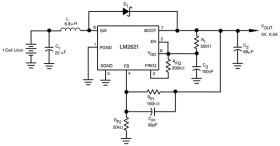1.2V to 14V input voltage, 1A load current, step-up DC-DC