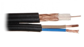 Kabel koncentryczny CCTV RG-59+2x0.75/ZEL /100m/