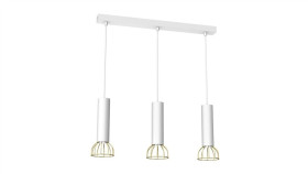 Lampa Wisząca Dante White/Gold 3Xgu10 Mlp7255 Milagro