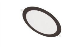 Downlight Podtynkowy Okrąg 296X7 24W 4000K 1920Lm Czarny