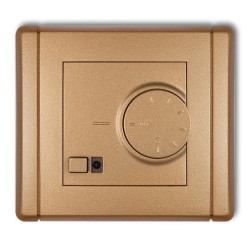 FLEXI Regulator temperatury elektroniczny z czujnikiem powietrznym złoty metalik 8FRT-2