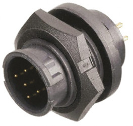 Złącze okrągłe 5-pinowe Standard Panel Wtyk Switchcraft Męski IP68, IP69K EN3