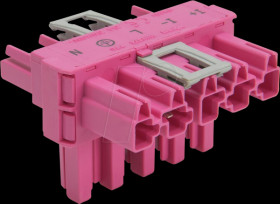 770-1743/080-000 WINSTA® MIDI, T-distributor 5-pin, 1x plug / 2x socket