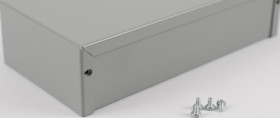Steel/aluminum enclosure, (L x W x H) 203 x 102 x 51 mm, gray (RAL 7046), IP32, 1412SS
