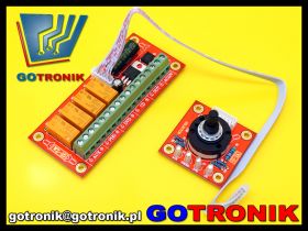 Selektor wejść audio 4 przekaźniki