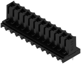 Socket header, 12 pole, pitch 3.5 mm, straight, black, 4286340000