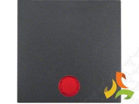 BERKER B.KWADRAT Klawisz z podświetleniem do wyłączników 1 pojedynczy z 5-cioma soczewkami antracyt mat 16211606 HAGER