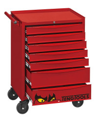 Skrzynka narzędziowa długość 670mm Teng Tools Szafka na rolkach 670 x 460 x 960mm 7-szufladowa