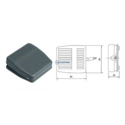 przełącznik na przewód nożny CFS-20, SPDT, ON-(ON)