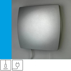 Wentylator domowy Eol F15SF przewód z wtyczką, fi 150 mm, kolor srebrny