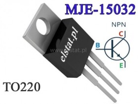 Tranzystor MJE 15032 NPN 8A 250V 50W 30MHz; TO220