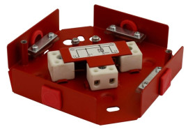 Puszka instalacyjna pożarowa z bezpiecznikiem 125V 0.375A wejścia/wyjścia max. 2.5 mm2 120x37x120mm AWOZ-125S