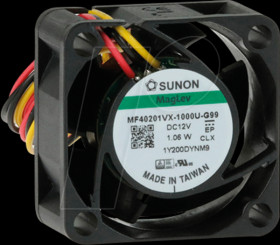 MF40201VX-1000U-G99 Fan, 12 VDC, 40x40x20mm, MB/EB series