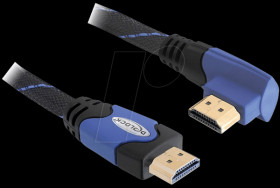 82958 High-speed HDMI cable, 5 m, angled to left