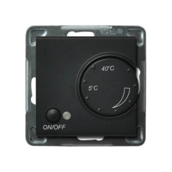 SONATA Regulator temperatury /czujnik napowietrzny/ czarny metalik RTP-1RN/m/33