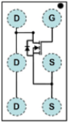 12-V, N channel NexFET™ power MOSFET, single WLP 1 mm x 1.5 mm, 20 mOhm