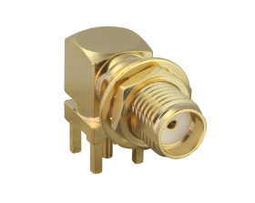 Złącze koncentryczne Montaż na płytce drukowanej Żeński typ złącza Złącze SMA 18GHz Przepust typ kabla Koncentryczny