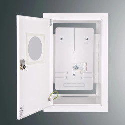 Rozdzielnica p/t licznikowa RW 19NN O T3F 402x253x220 z okienkiem z.p.9081 IP30 RAL9003