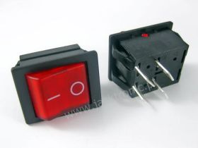 PRZEŁ.< 3> CZERWONY 2x16A 250 NEON 230V.