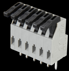 AKL0240604 6-pin spring loaded terminal, 3.81-mm pin spacing