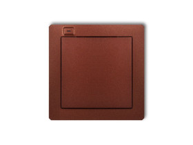 DECO Nadajnik 1-klawiszowy 2-kanałowy z czujnikiem temperatury do systemu Exta Life brązowy metalik 9DEL-1 KARLIK