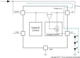 Automotive single-channel LED driver with 150mA output, short protection