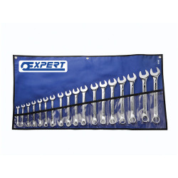 Expert E110313 Combination Spanner Set with Tool Roll, 18 Piece