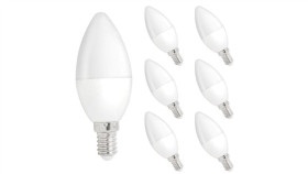 Żarówka Led E14 230V 6W Świecowa 520Lm Dimmable Biała Zimna Komplet 6Szt 75.0307