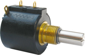 Wire-wound potentiometer, 10 turns, 5 kΩ, 2 W, linear, solder lug, 3549S-1AA-502A