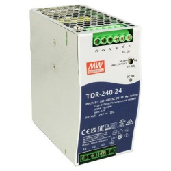 Zasilacz impulsowy AC/DC na szynę DIN trójfazowy 240W 3x340-550VAC Uwyj 24VDC 10A PFC aktywne TDR-240-24