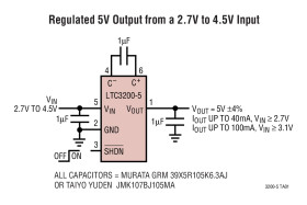 Low Noise, Regulated Charge Pump DC/DC Converters