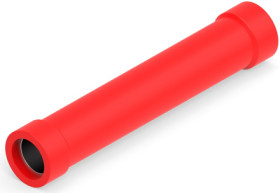 Butt connectorwith insulation, 0.3-1.42 mm², AWG 22 to 16, red, 27.33 mm, 1-34070-1