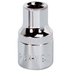 Sealey SP1209 Walldrive® Socket 9mm 1/2"sq Drive Fully Polished
