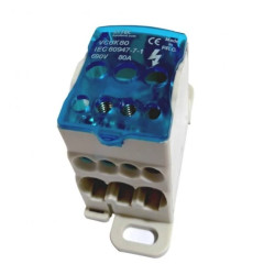 Blok rozdzielczy mostek na szynę 6-16mm 80A