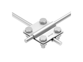 Złącze krzyżowe /małe/ B=30mm 2 płytki 4xM8 /OH/ AN-04/OH/ A281060 AN-KOM