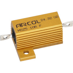 Arcol HS25 10R F 10R 1% 25W Aluminium Clad Resistor