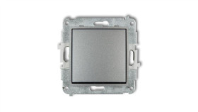 Icon Mechanizm Łącznika Jednobiegunowego Srebrny Metalik 7Iwp-1